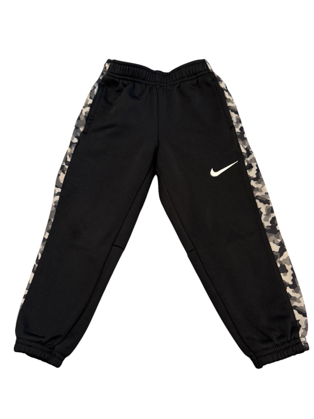 Nike Joggers with Gray Camo Side Stripes